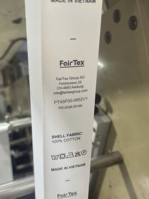 Nhãn Mác Satin Trắng Dệt Biên Cao Cấp - In  Sắc Nét, Bền Màu.