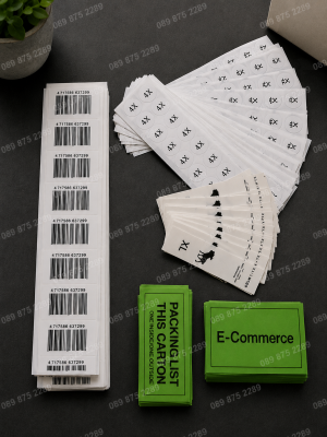 in decal thay đổi dữ liệu, tem nhãn mã vạch và số nhảy sắc nét theo yêu cầu.